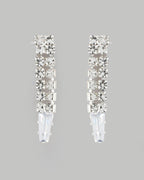 VOJ Silver Plated AD-Studded Necklace & Earrings Set | Grocsy