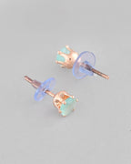 VOJ Rose Gold-Polished AD-Studded Necklace & Earrings | Grocsy