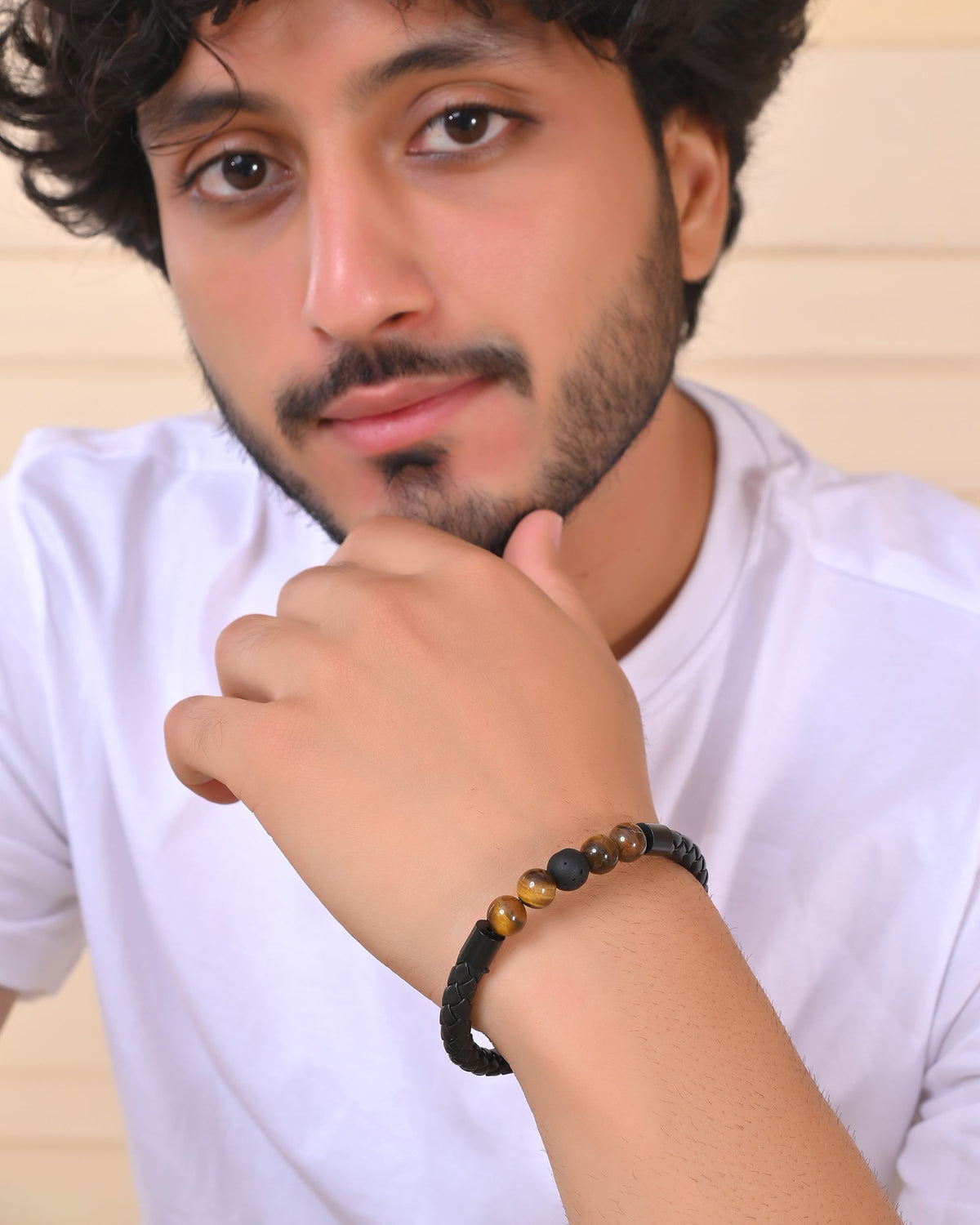 VOJ Men Leather Cuff Bracelet | Grocsy