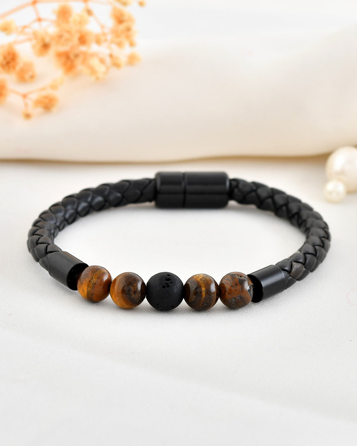 VOJ Men Leather Cuff Bracelet | Grocsy