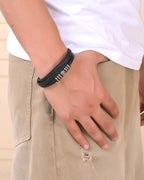 VOJ Men Leather Multistrand Bracelet | Grocsy