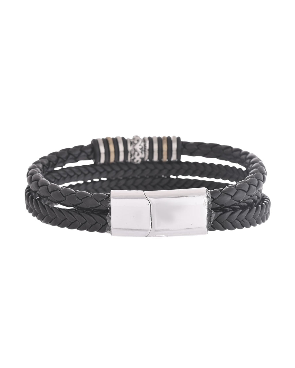 VOJ Men Leather Multistrand Bracelet | Grocsy