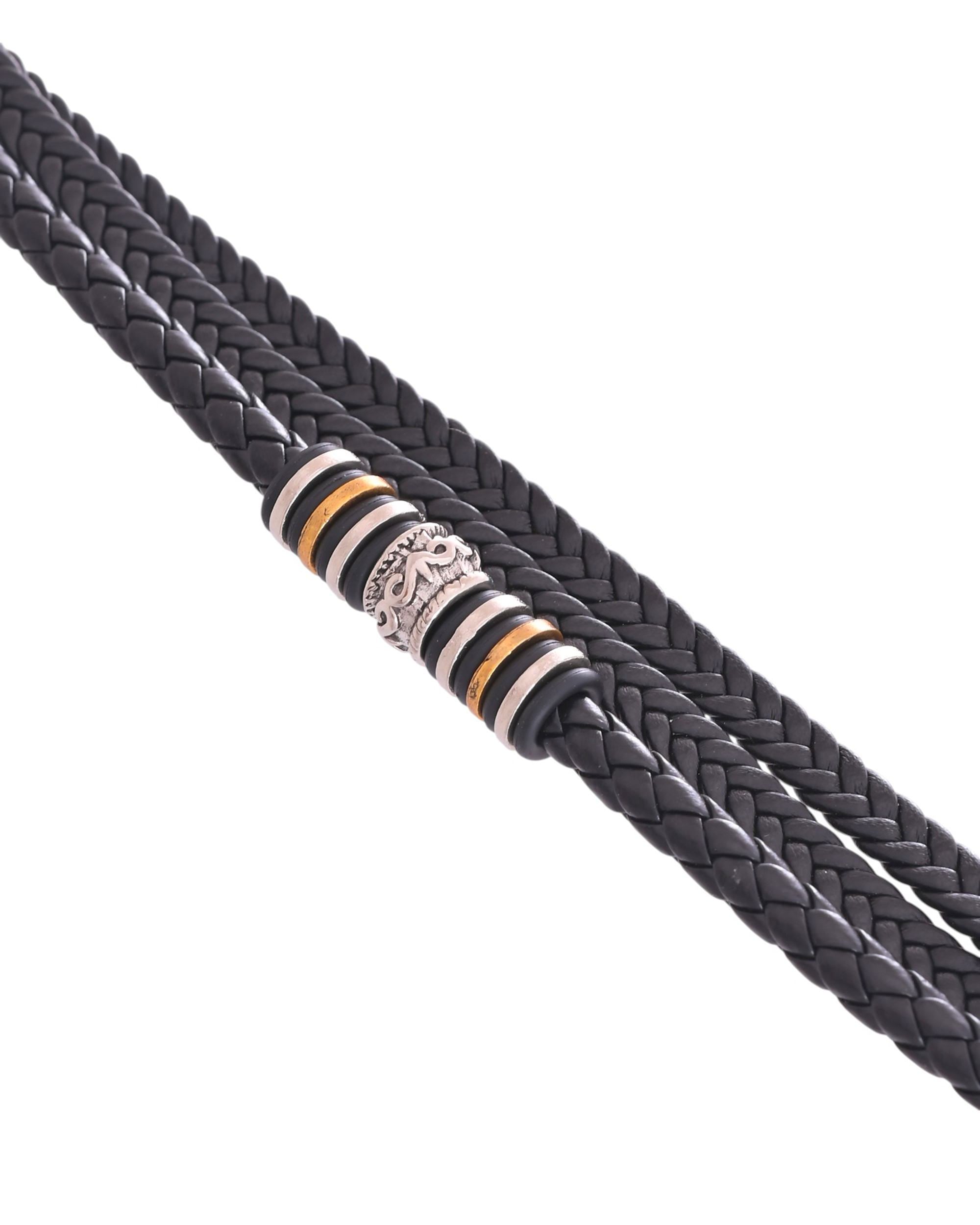 VOJ Men Leather Multistrand Bracelet | Grocsy