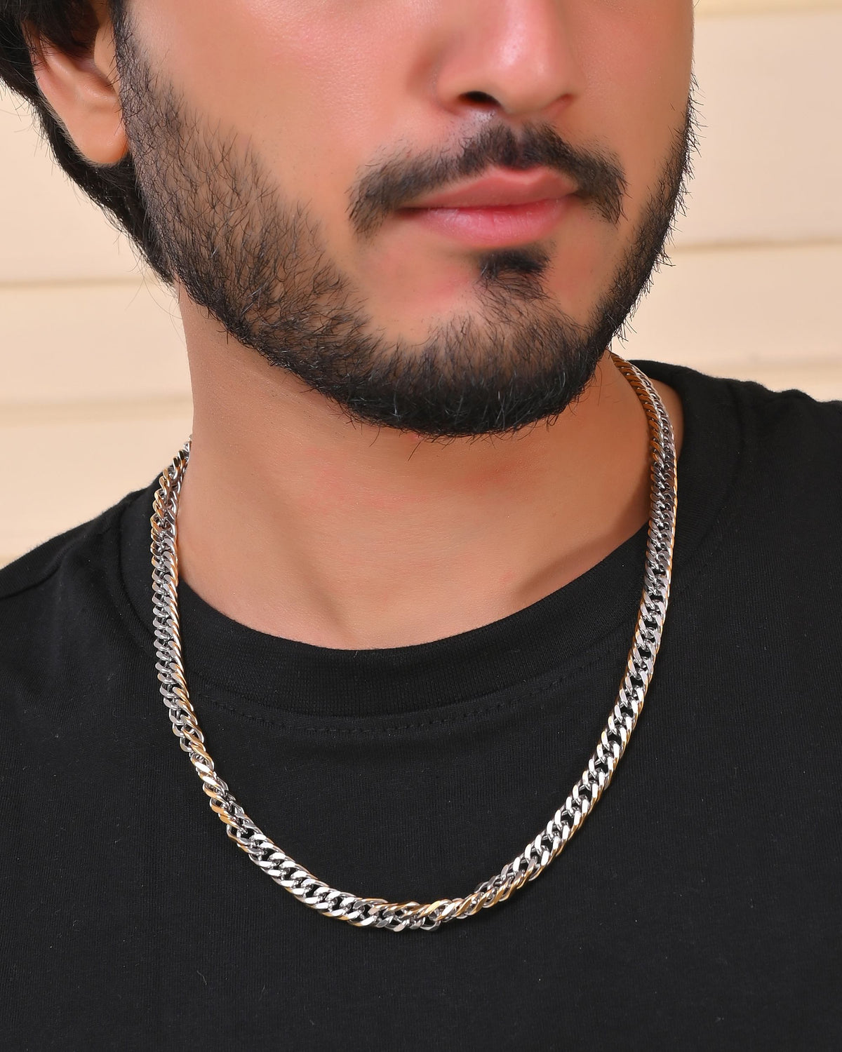 VOJ Men Dual-Plated Stainless Steel Linked Fashionable Chain | Grocsy