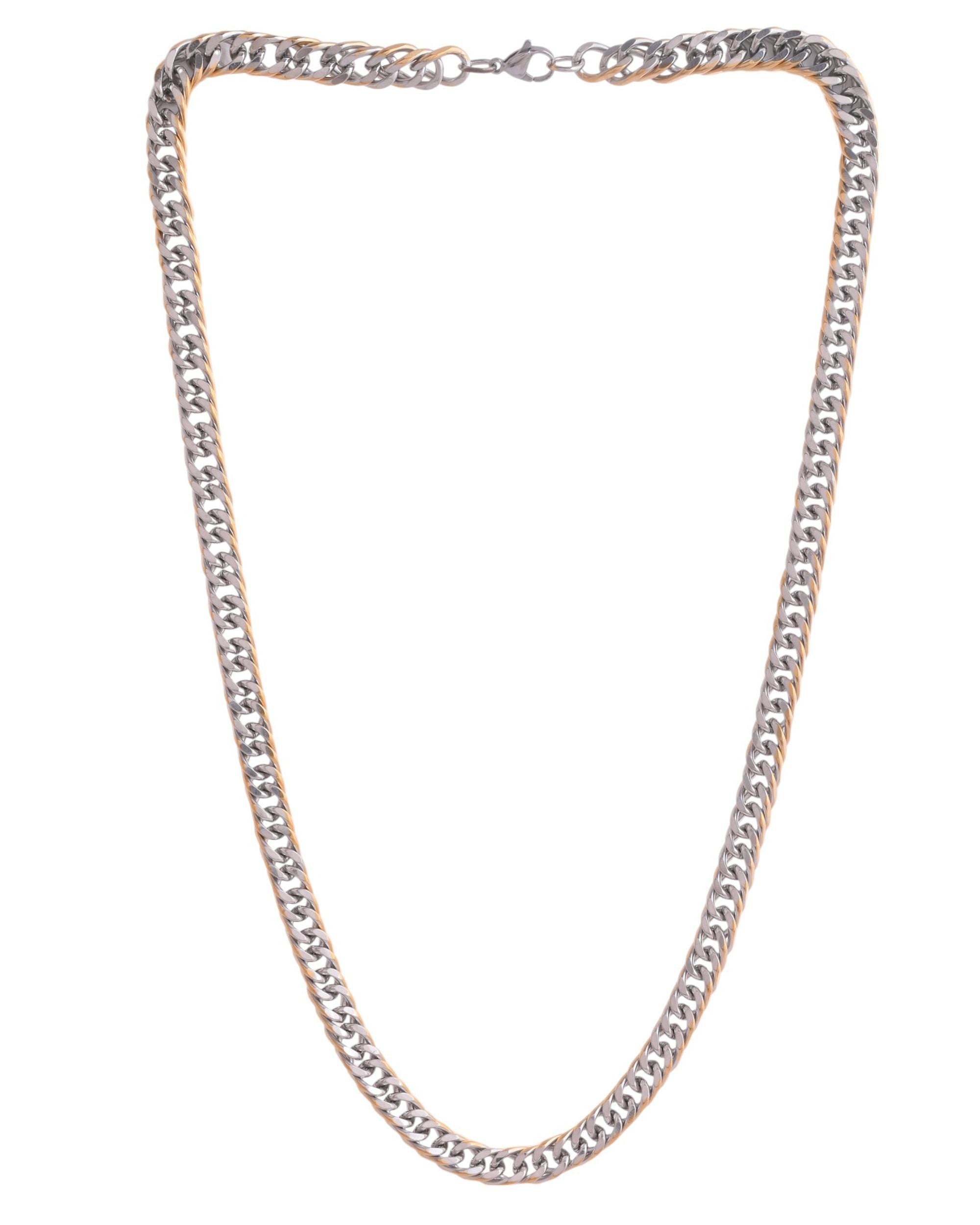 VOJ Men Dual-Plated Stainless Steel Linked Fashionable Chain | Grocsy