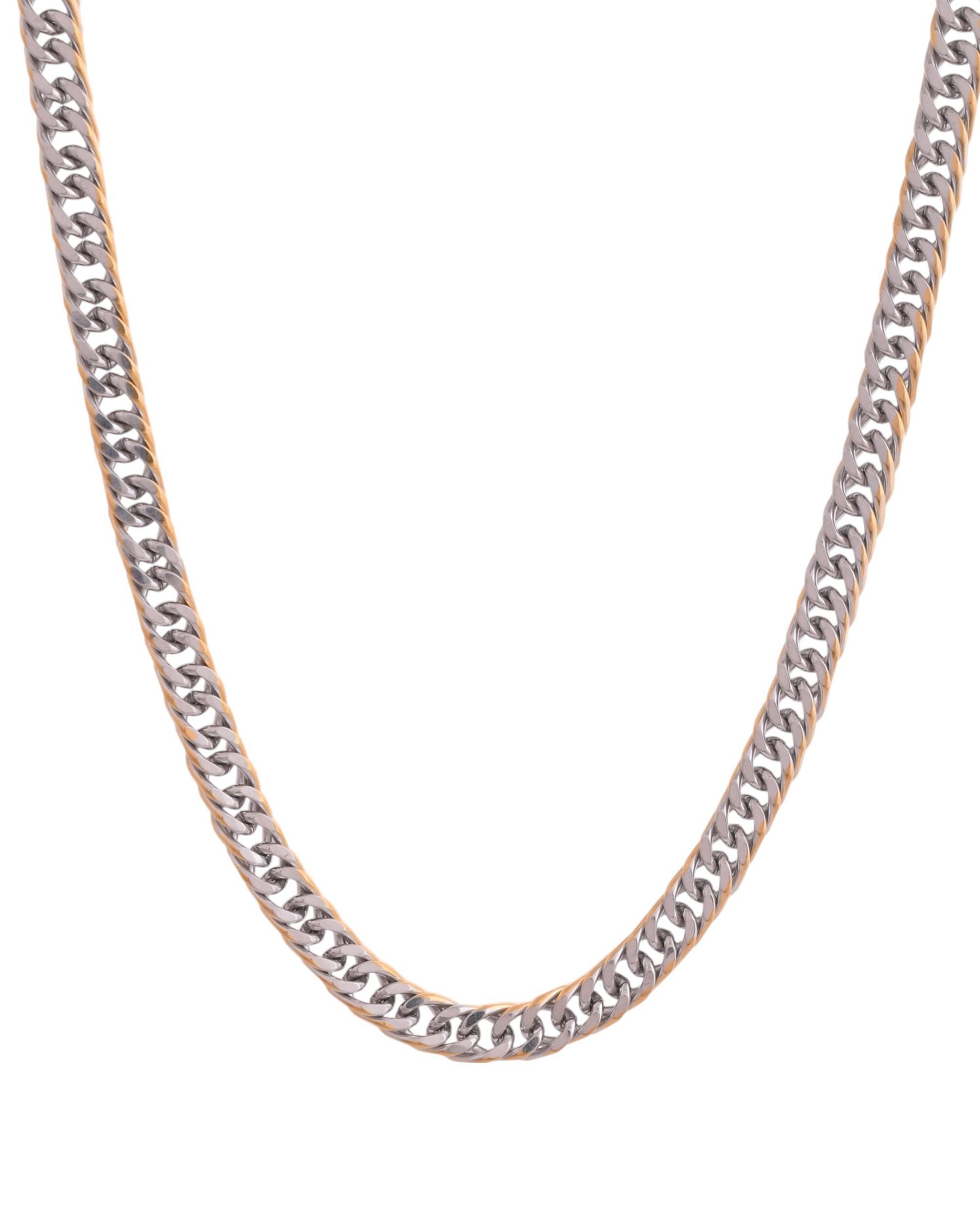 VOJ Men Dual-Plated Stainless Steel Linked Fashionable Chain | Grocsy
