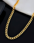 VOJ Gold Polished Stainless Steel Classic Linked Chain For Men | Grocsy