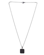 VOJ Men's Stainless Steel Chain With Square Shaped Pendant | Grocsy