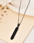 VOJ Men's Stainless Steel Chain With geometrical Shaped Pendant | Grocsy