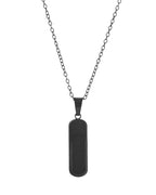 VOJ Men Stainless Steel Chain With Slab Pendant | Grocsy