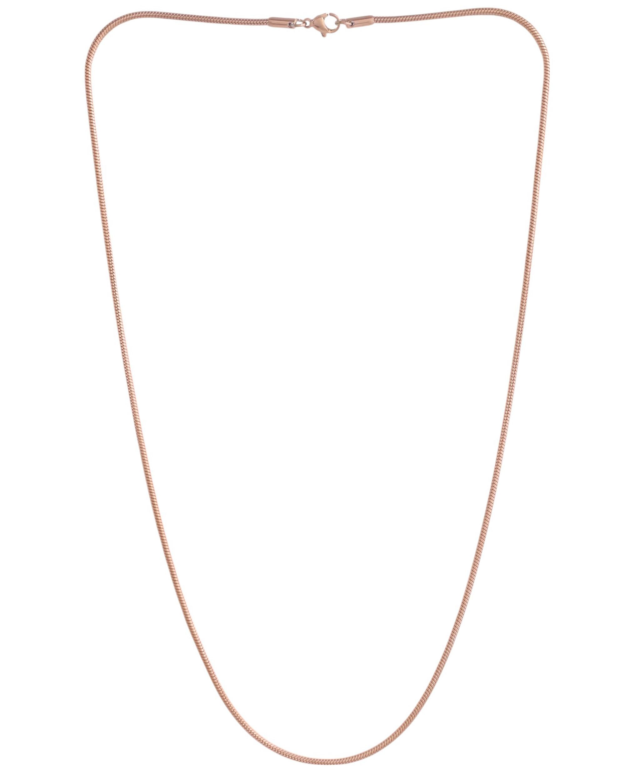 VOJ Copper Gold Polished Minimal Chain For Men | Grocsy