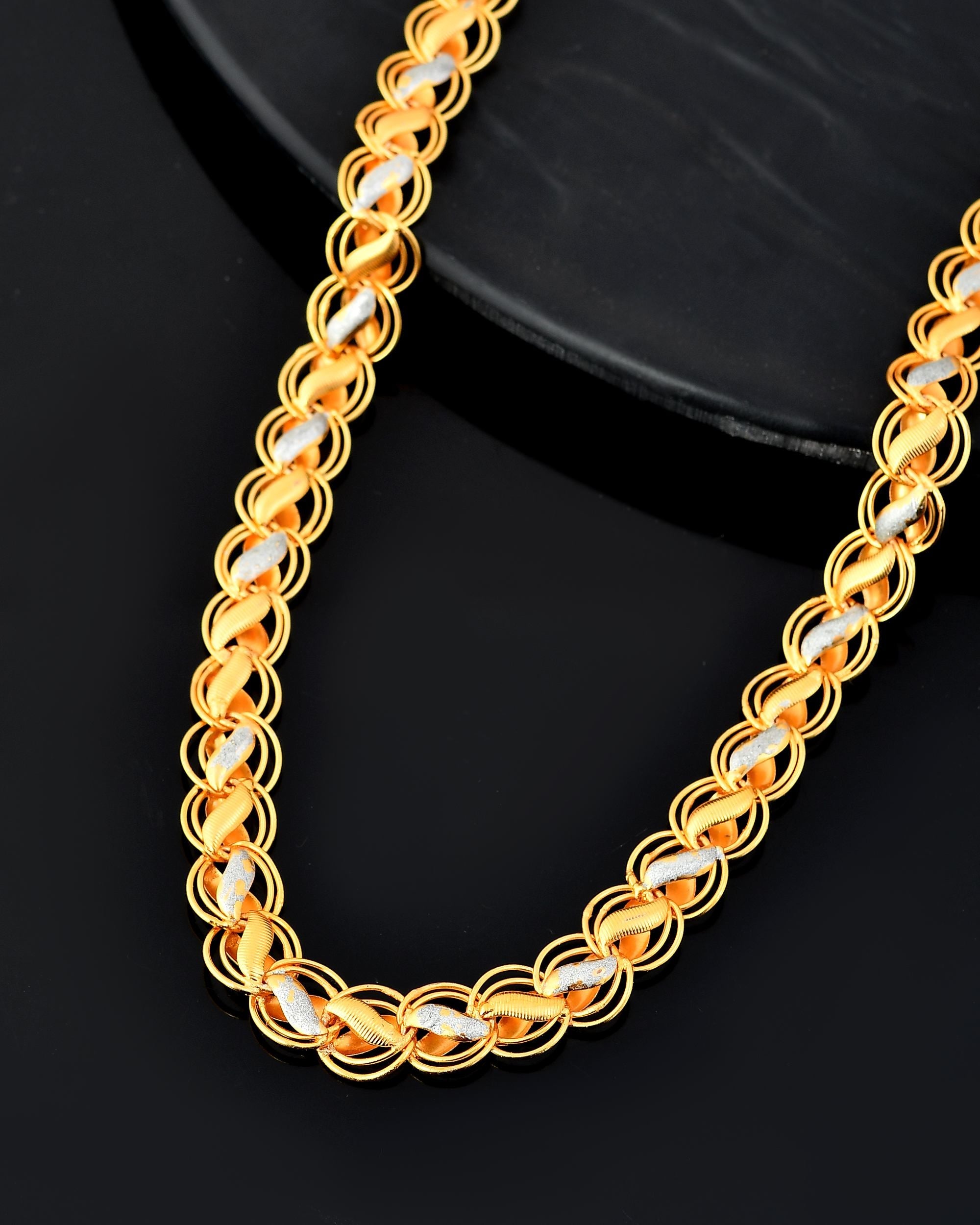 VOJ Men Dual-Plated Designer Chain | Grocsy