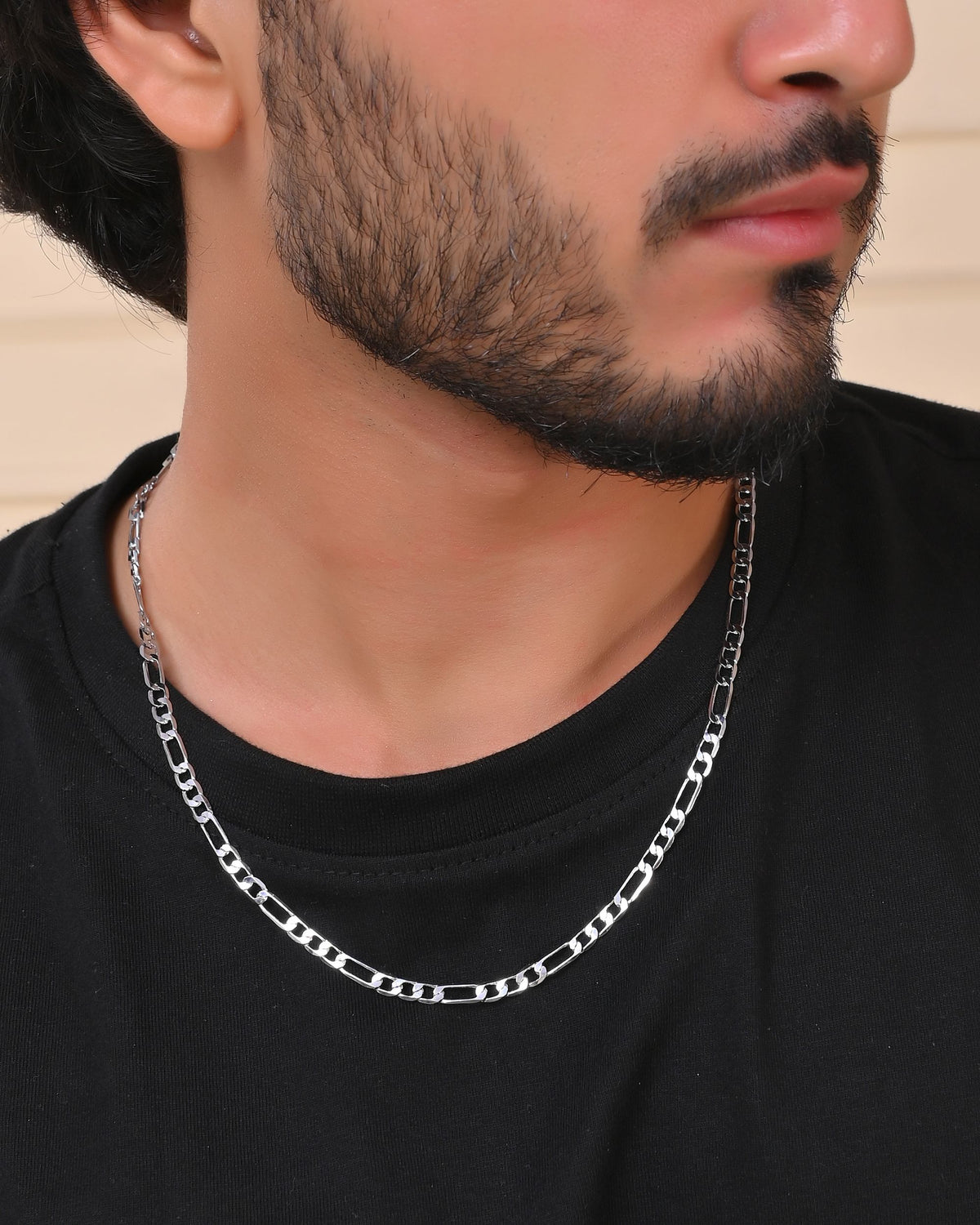 VOJ Men's Silver Plated Linked Chain | Grocsy