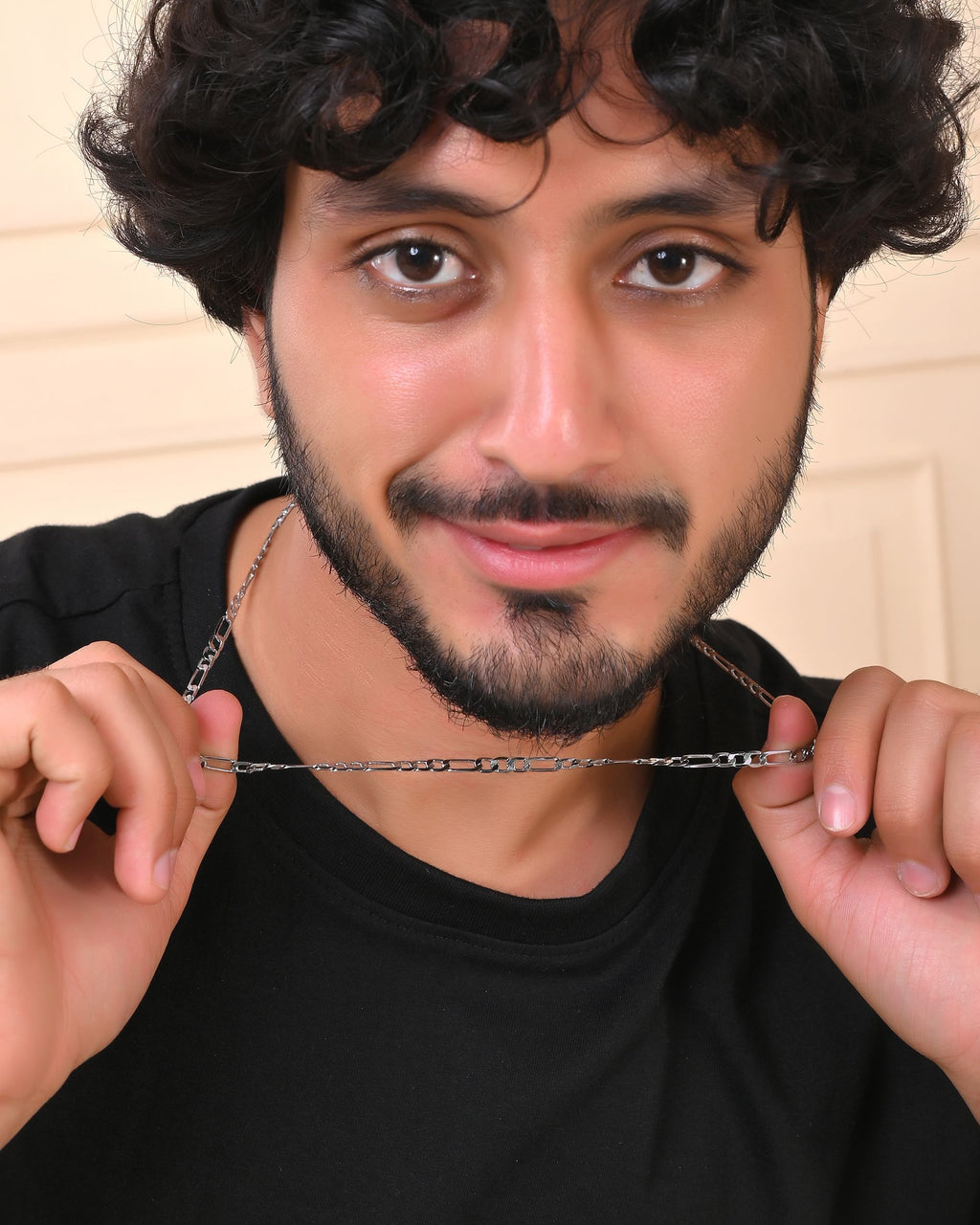 VOJ Men's Silver Plated Linked Chain | Grocsy