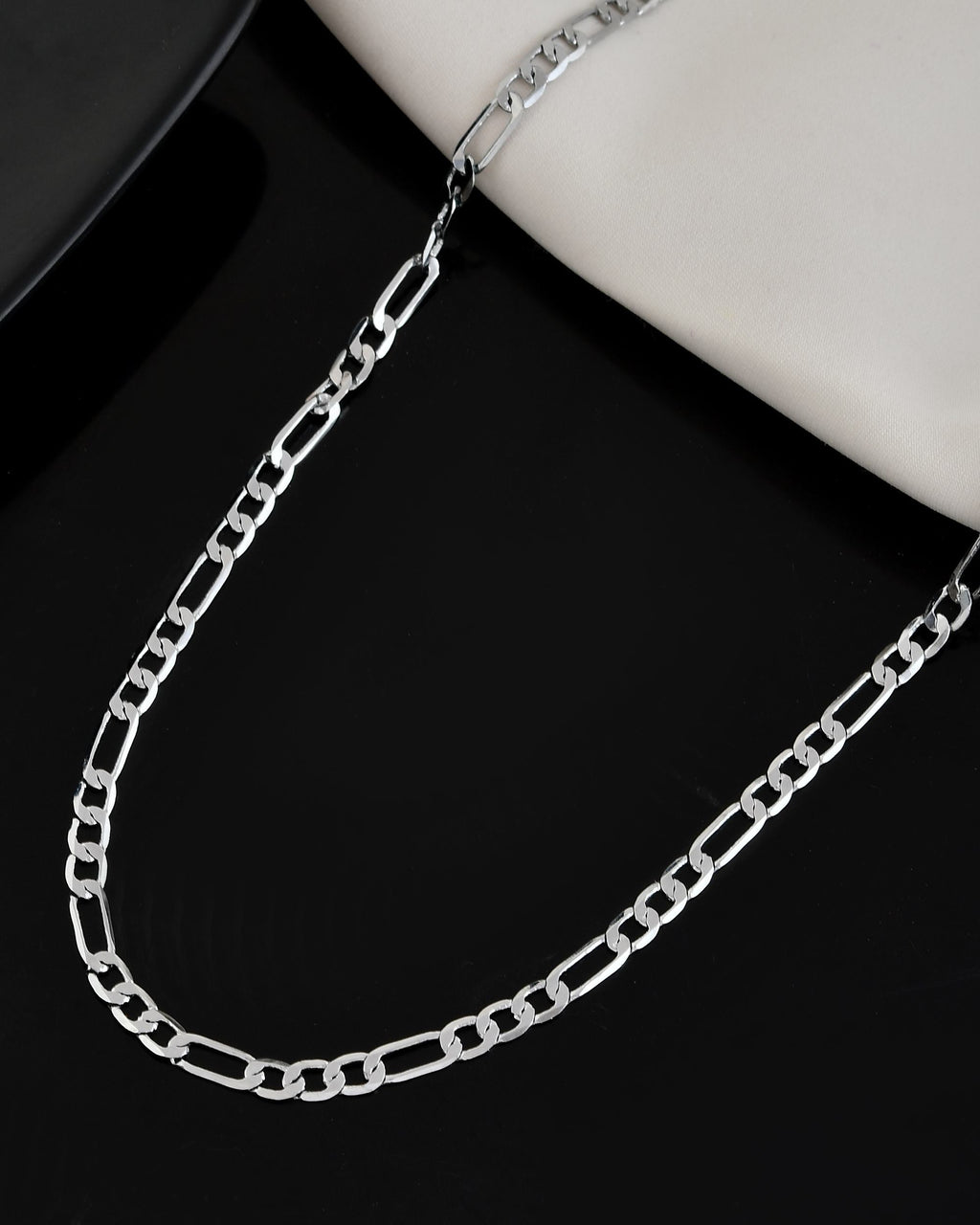 VOJ Men's Silver Plated Linked Chain | Grocsy