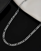 VOJ Men's Silver Plated Linked Chain | Grocsy