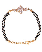 VOJ Gold Polished AD Studded Circular Hand MangalSutra | Grocsy