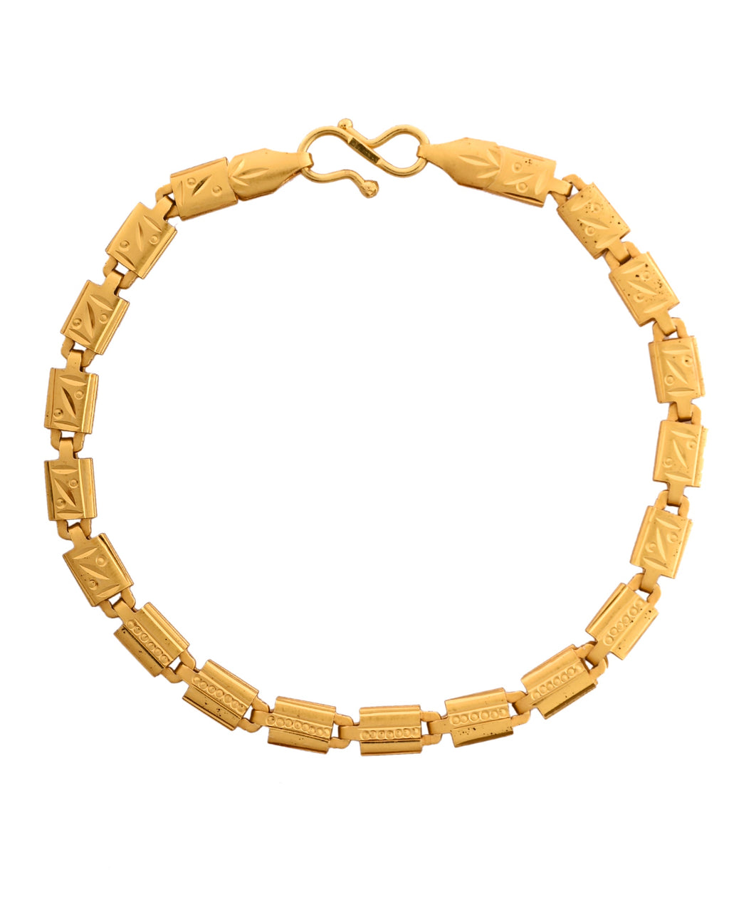 VOJ Gold Polished Handcrafted Elegant Bracelet | Grocsy