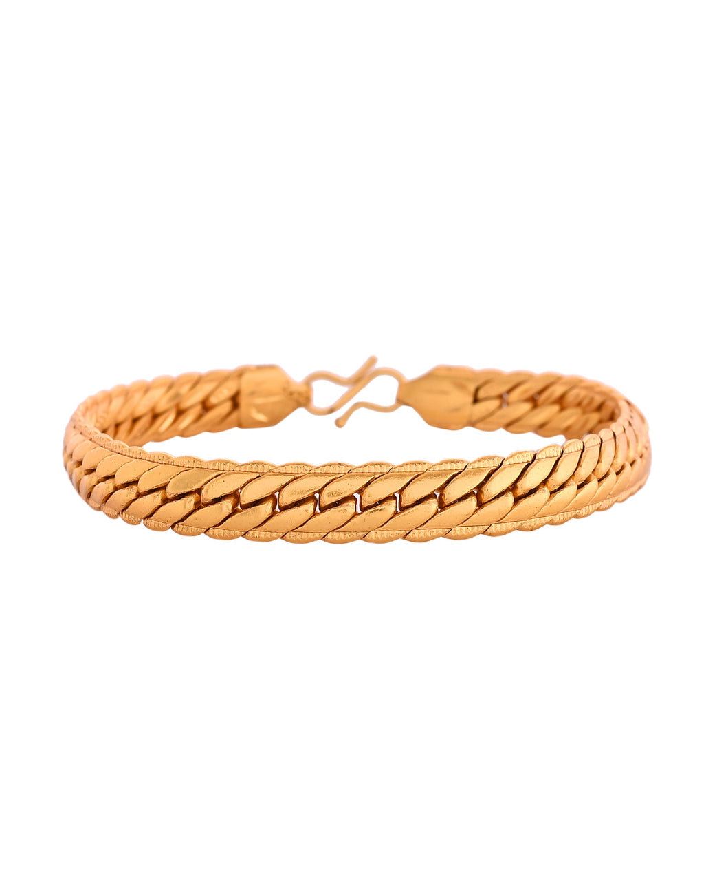 VOJ Gold Polished HandCrafted linked Bracelet | Grocsy