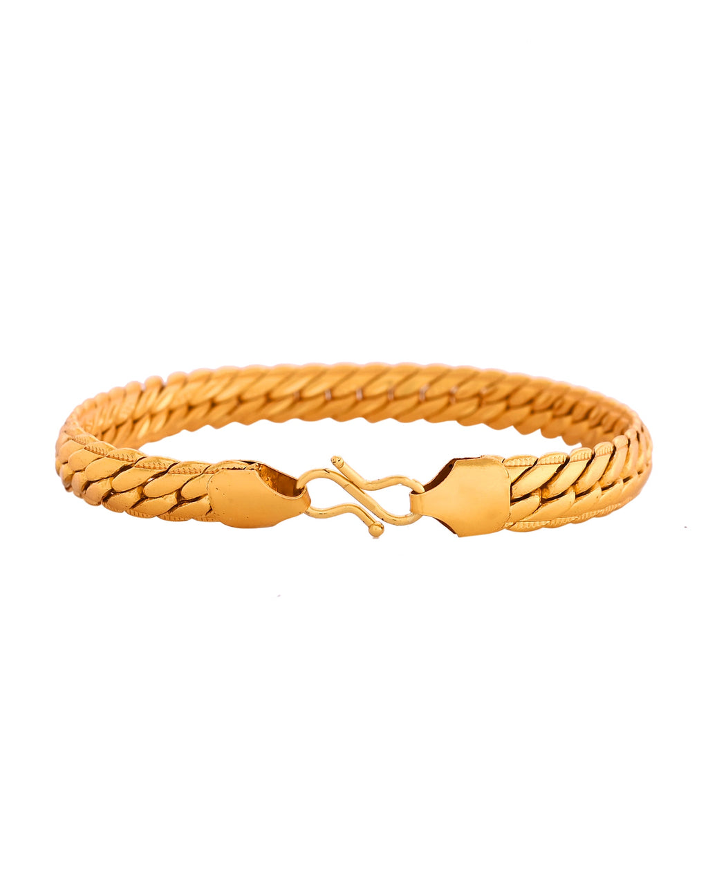 VOJ Gold Polished HandCrafted linked Bracelet | Grocsy