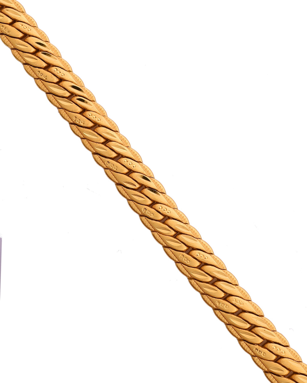VOJ Gold Polished HandCrafted linked Bracelet | Grocsy