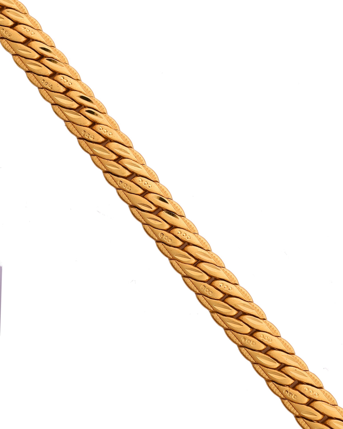 VOJ Gold Polished HandCrafted linked Bracelet | Grocsy