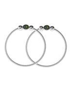 VOJ Set of 2 Silver Plated Elasticated Evil Eye Anklet | Grocsy