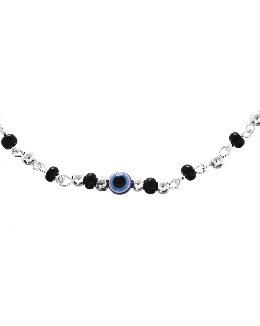 VOJ Set of 2 Stainless Steel Evil Eye Anklet | Grocsy
