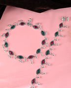 VOJ Set of 2 Stone Studded Designer Anklet | Grocsy