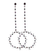 VOJ Set of 2 Floral Designer Meenakari Anklet with Toe Ring | Grocsy