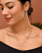 VOJ Stainless Steel Hand Crafted Rose Gold Polished Beaded Chain | Grocsy