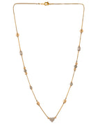 VOJ Stainless Steel Hand Crafted Rose Gold Polished Beaded Chain | Grocsy