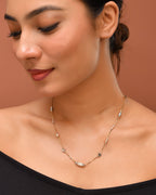 VOJ Stainless Steel Hand Crafted Rose Gold Polished Chain With Beads | Grocsy
