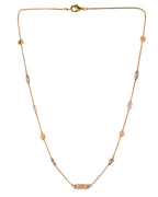 VOJ Stainless Steel Hand Crafted Rose Gold Polished Chain With Beads | Grocsy