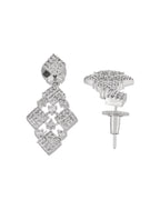 VOJ Silver Plated AD Stone Studded Hand Crafted Jewellery Set | Grocsy