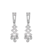 VOJ Silver Plated CZ- Stone Studded Designer Jewellery Set | Grocsy