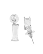 VOJ Silver Plated White Stone Studded Necklace Set | Grocsy