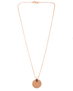 VOJ Gold Polished Chain With Circular Pendant | Grocsy