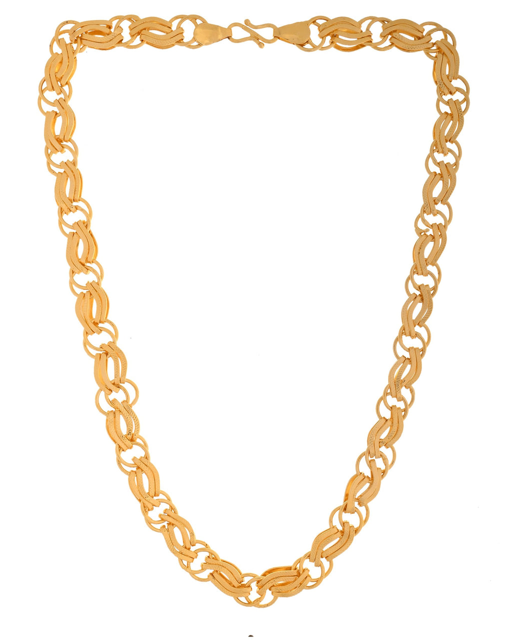 VOJ Gold Polished Stylish Stainless Steel Chain For Men | Grocsy
