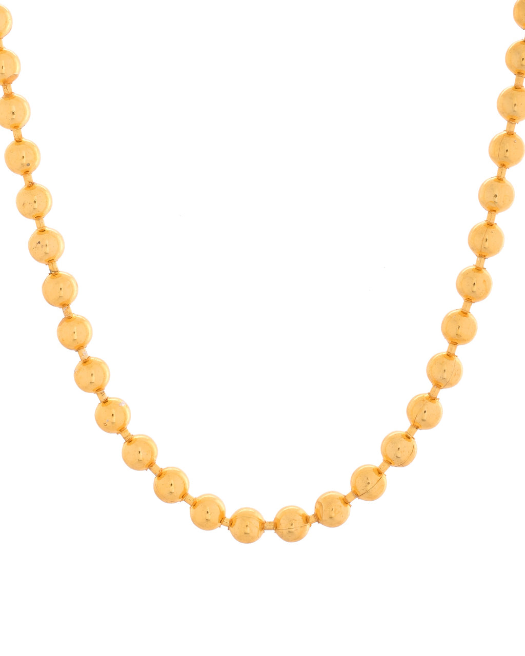 VOJ Gold Polished Ball Shaped Elegant Chain For Men | Grocsy