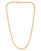 VOJ Men Gold Polished Ball Studded Elegant Chain | Grocsy