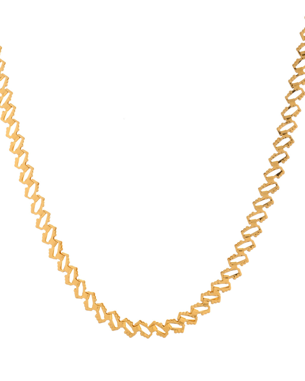 VOJ Gold Polished Designer Stainless Steel Chain For Women | Grocsy