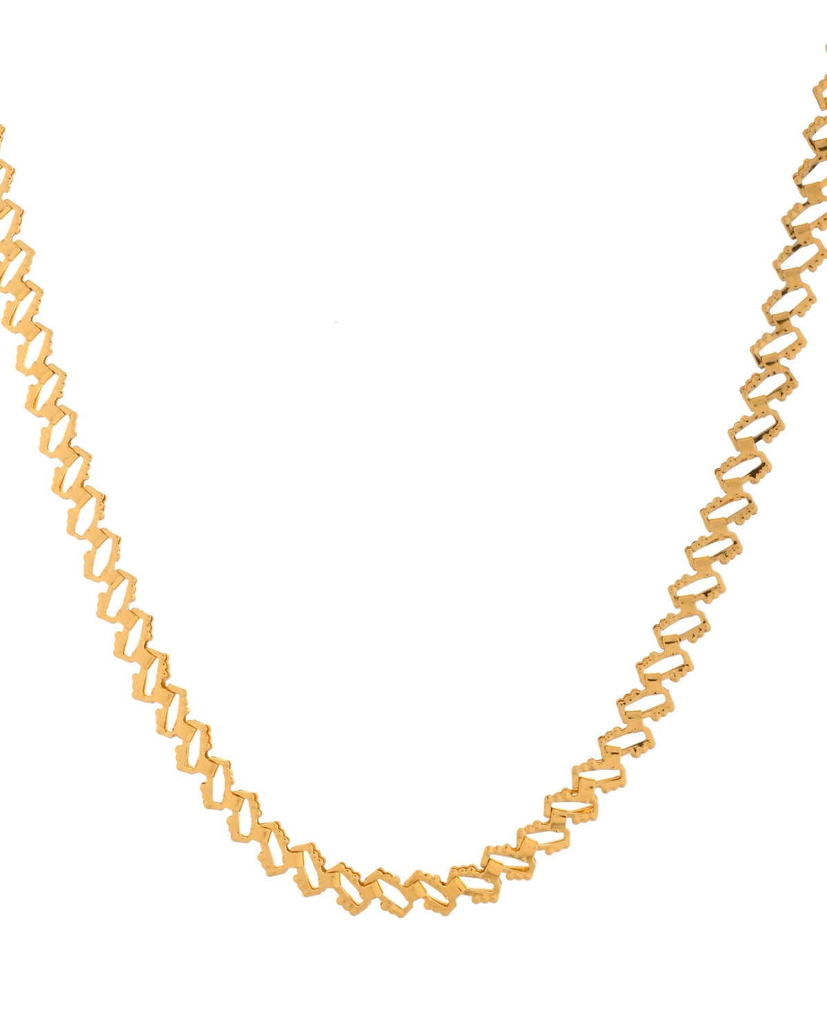 VOJ Gold Polished Designer Stainless Steel Chain For Women | Grocsy