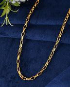 VOJ Gold Polished Stainless Steel Linked Chain For Men | Grocsy