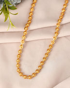 VOJ Gold Polished Heart Shaped Simple Chain For Women | Grocsy