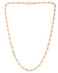 VOJ Gold Polished Oval Shaped Minimal Chain For Women | Grocsy