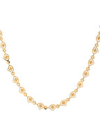 VOJ Gold Polished Oval Shaped Minimal Chain For Women | Grocsy