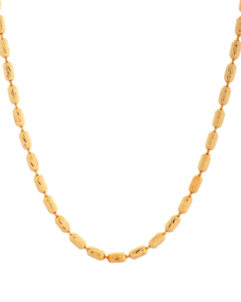 VOJ Gold Polished Stainless Steel Classic Chain | Grocsy
