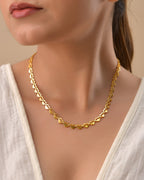 VOJ Heart Shaped Stainless Steel Gold Polished Chain | Grocsy