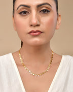 VOJ Heart Shaped Stainless Steel Gold Polished Chain | Grocsy